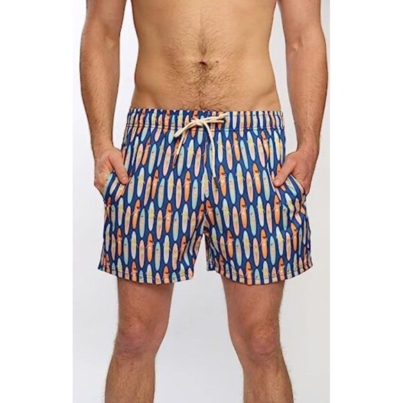 Two Left Feet Swimwear Men's Sz Small Swim Trunks Board Shorts Long Board Babes - Picture 3 of 14